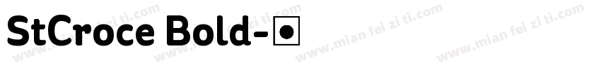 StCroce Bold字体转换